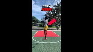 How Far Can I Shoot A Basketball With 50 Pounds Of Resistance [upl. by Lightman]