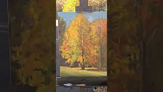 Plein air painting reveal pleinairpainting oilpainting [upl. by Refinej]