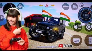 Indian Car Simulator 3D Pro  Mahindra Thar driving Game play  Dollar Song 🥳 Part [upl. by Anelam276]