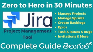 Jira Complete Tutorials for beginners in Telugu  Scrum amp Kanban Masters  Sai Gopi [upl. by Persons]