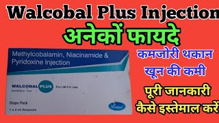 Walcobal Plus Injection Uses  Methylcobalamin Niacinamide Pyridoxine Injection [upl. by Yrrehs]