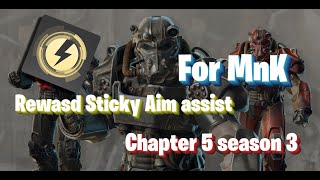 Rewasd Fortnite Sticky Aim Assist for MnK Fortnite Chapter 5 season 3 2024 Normal Mouse Movement [upl. by Ivets]