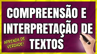 INTERPRETAÇÃO E COMPREENSÃO DE TEXTOS  com EXERCÍCIOS  Profa Pamba [upl. by Rebeka]