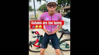 Estos cubanos son unos locos FELIX FONTES dando a luz 20 geles Cubans are too funny  cycling [upl. by Gildea]