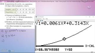 Matematik 5000 Ma 2bc VUX Kapitel 4 Statistik Modellering Regressionsanalys 4416 [upl. by Bajaj250]