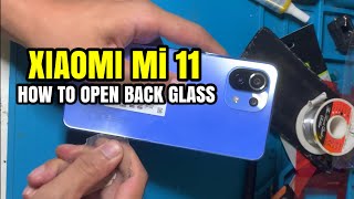 XIAOMI Mi 11 lite how to open back cover [upl. by Annoif]