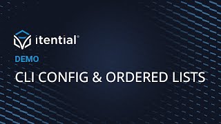 Building Compliance Rules for Ordered Lists in CLI Configurations with Itential [upl. by Amerd]