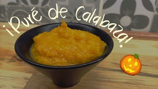 RECETA de PURÉ de CALABAZA  para pumkin pay [upl. by Nohsid]