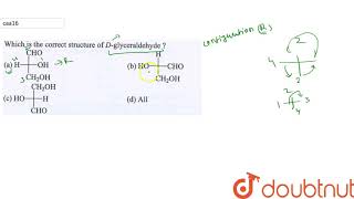 Which is the correct struture of D  glyceraldehyde [upl. by Jet]