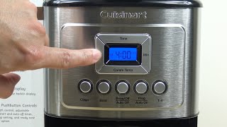 How to Use a Cuisinart Coffeemaker  Navigating the Control Panel [upl. by Ajam]