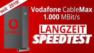 Vodafone CableMax 1000 MBit Gigabit Red Internet Phone 1000 Cable  Langzeittest  QampA [upl. by Idnim]