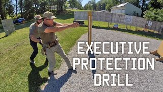 Executive Protection Drill  Personal Security Detail Training  Tactical Rifleman [upl. by Riegel]