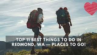 Top 11 BEST Things to do in Redmond WA — Places to Go [upl. by Noirrad]