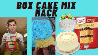 How to Make a Boxed Cake Mix Taste GOURMET EASY BAKING HACK [upl. by Gothurd]