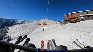 Skiing Saalbach Hinterglemm 2024 [upl. by Ecnarepmet507]