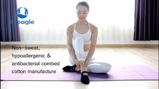 Yoga Socks Grip amp Non Slip Combed Cotton [upl. by Earal]