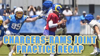 Chargers Standouts From Their Joint Practice With The Rams [upl. by Eadith]