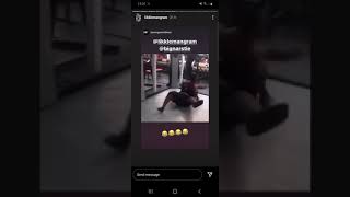 Likkleman wrestling big narstie 🤣 [upl. by Petulah89]