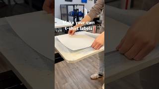 How to make tshirt labels screenprinting tips tutorial tshirtprinting tshirt [upl. by Enecnarf715]