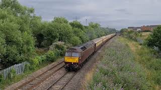 Class 47 47826  Class 57 57314 1Z66 1801 Cardiff Central  Sheffield at Panteg [upl. by Avehs]