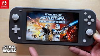 STAR WARS Battlefront Classic Collection Nintendo Switch Lite Gameplay [upl. by Lashond483]