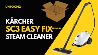 Kärcher SC 3 EasyFix Premium Unboxing  Steam Cleaner [upl. by Olgnaed557]