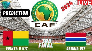 Guinea Bissau vs Gambia CAF U17 Africa Nations Cup Qualifiers 2024 3RD Place [upl. by Ecertak138]