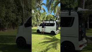 Minivan Camp Setup with Side Awning Tent 🚐 minivan campervans everywagon minicampers da17w [upl. by Dorita672]