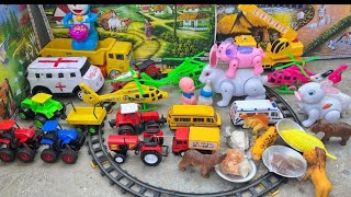 Remote control wala helicopter  gadi wala cartoon  toys aroplane dumper tractor wala video  9 [upl. by Yulma]