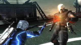 Raiden Vs Solidus Snake No Damage [upl. by Gievlos]