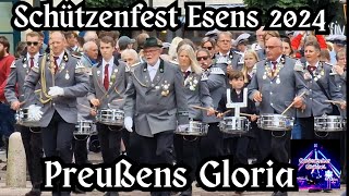 Schützenfest Esens 2024  Spielmannszug Blomberg amp Musikzug Middels Aufmarsch zu Preußens Gloria [upl. by Batchelor437]