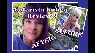 Colorista Indigo LOreal Paris SemiPermanent Hair Color Tutorial and Review [upl. by Leopold365]