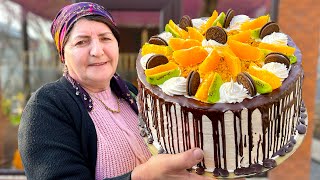 Fresh Fruit Cake Grandmas Easy and Delicious Homemade Dessert Recipe [upl. by Candace699]