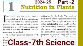 Nutrition in plants  class 7  chapter 1 NCERT [upl. by Onofredo]