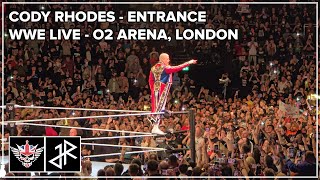 Cody Rhodes Entrance  WWE Live at the O2 Arena London [upl. by Settle]