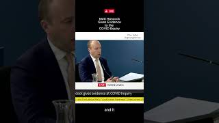 Matt Hancock gives evidence at the Covid enquiry [upl. by Ahsenak]