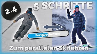 5 Schritte vom Schneeflug zum parallelen Skifahren  Skifahren lernen [upl. by Esnohpla]