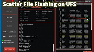 UFS Scatter Firmware Flashing With MiPi Tester [upl. by Ubana]