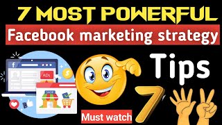 7 most powerful Facebook Marketing Strategies  Facebook Marketing for beginners  Techamrendra [upl. by Dena106]