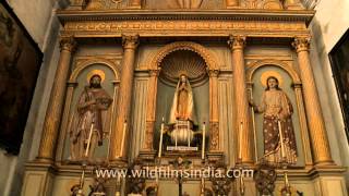 The Basilica of Bom Jesus altar Goa [upl. by Rexford]