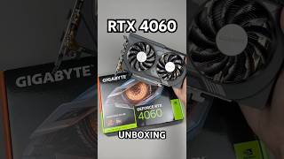 GIGABYTE GeForce RTX 4060 WINDFORCE OC 8G Graphics Card Unboxing ASMR shorts unboxing asmr gpu [upl. by Melac]