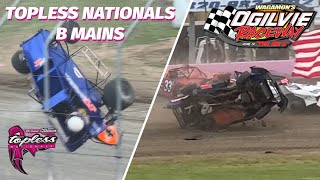 Topless Nationals B Main Highlights  Ogilvie Raceway 102123 [upl. by Tandi]