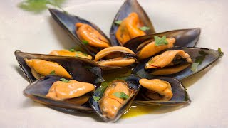 Cómo hacer MEJILLONES AL AZAFRÁN Receta cocina 🍅🍏 [upl. by Elysia750]