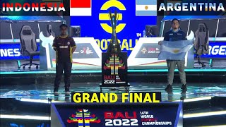 HIGHLIGHTS GRAND FINAL EFOOTBALL INDONESIA VS ARGENTINA  IESF WORLD ESPORTS CHAMPIONSHIPS 2022 [upl. by Itsyrc]