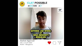 I Was Here  Akshat Agarwal AIR 5 in 2022 NLSIU Bangalore [upl. by Idolah]