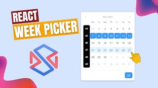 How To Create a React Week Picker Using React Suite DatePicker [upl. by Ahsekat]