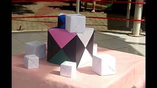 Cubo origami Hexaedro de papel [upl. by Amor]