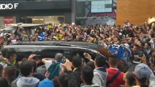 La llegada de Falcao a Bogotá 16062017 [upl. by Onig]