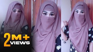 Summer Hijab amp Niqab style 2021Easy and simple niqab tutorial Full Coverage [upl. by Yllehs462]