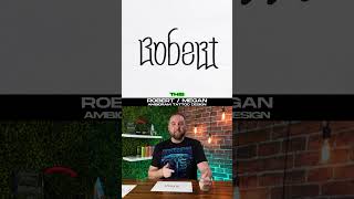 Ep 1158 Megan  Robert Ambigram Tattoo Design Art Tutorial By Mr Upsidedown [upl. by Anawak]